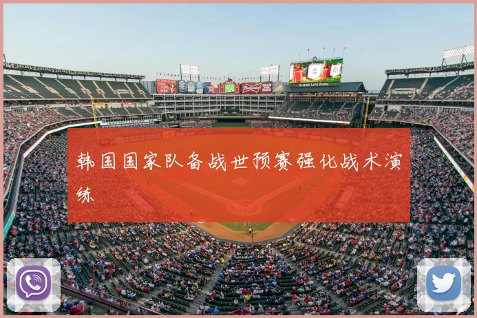 韩国国家队备战世预赛强化战术演练